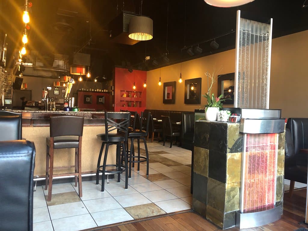 view from the table next to the window