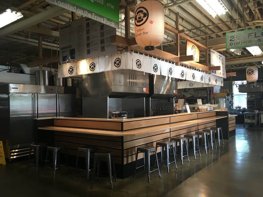 Satori Ramen Bar serving up the authentic ramen bowls, located inside the historic North Market