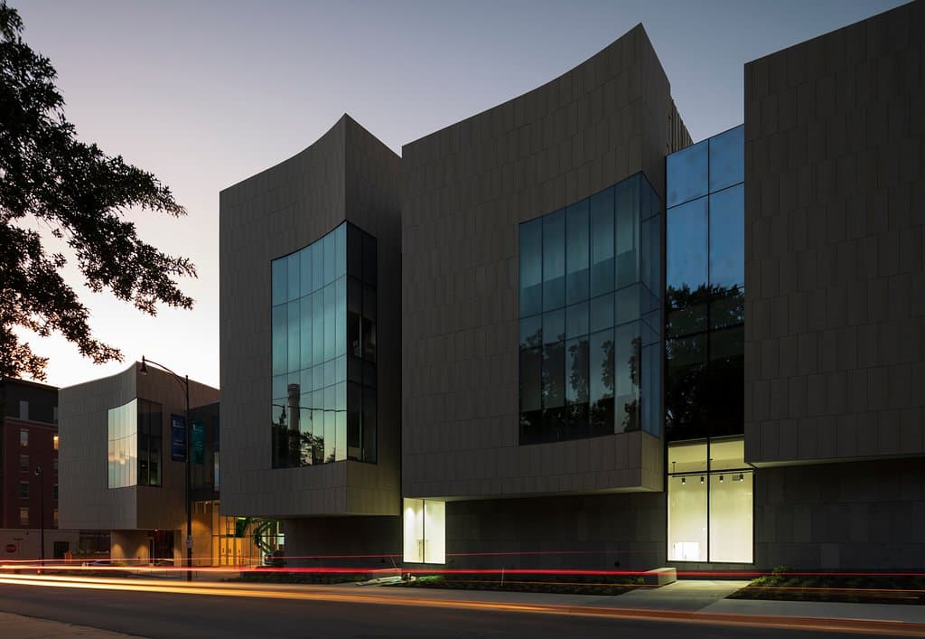 The Center for Missouri Studies at night.