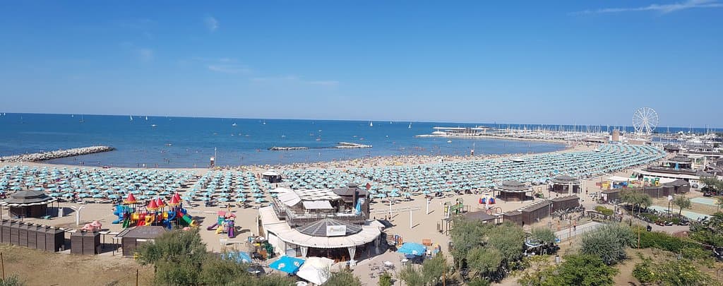 Foto panoramica del Lido dall'Hotel Paloma
