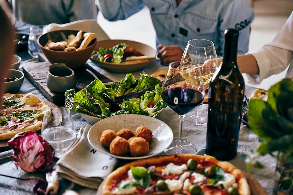 Beautiful food and premium wines 