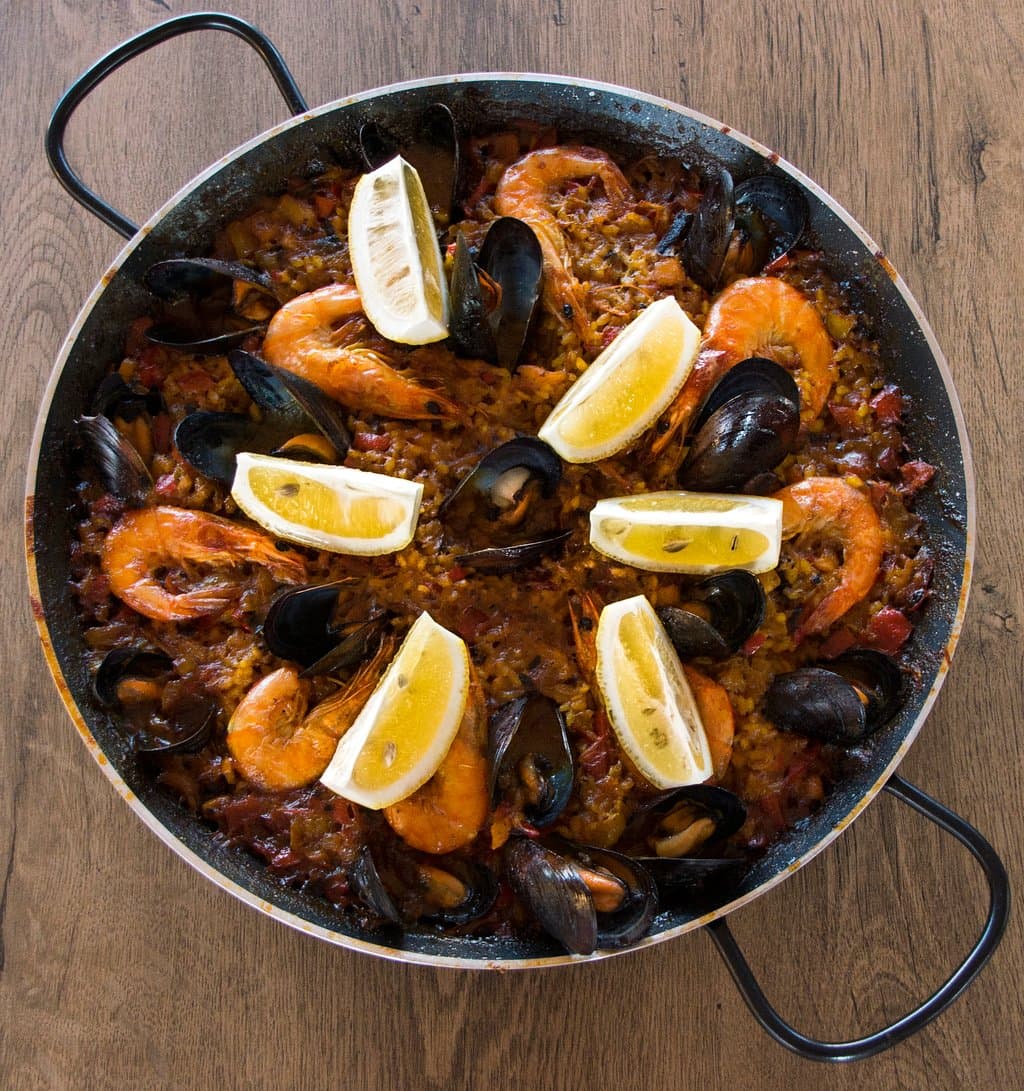 Paella de fructe de mare