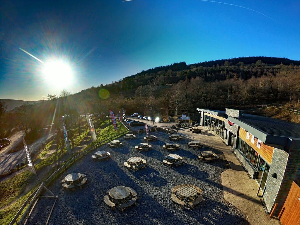 The BikePark Wales visitor centre  - Cafe and bike shop open to all