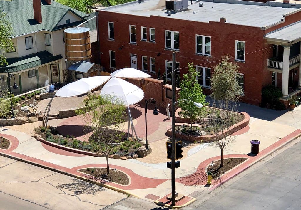 Heritage Park San Angelo is located on the corner of S. Oakes and E. Twohig in downtown San Angelo. The interactive kiosks will allow families to learn more our rich history and other features in the park.  Personal tours are available upon request.