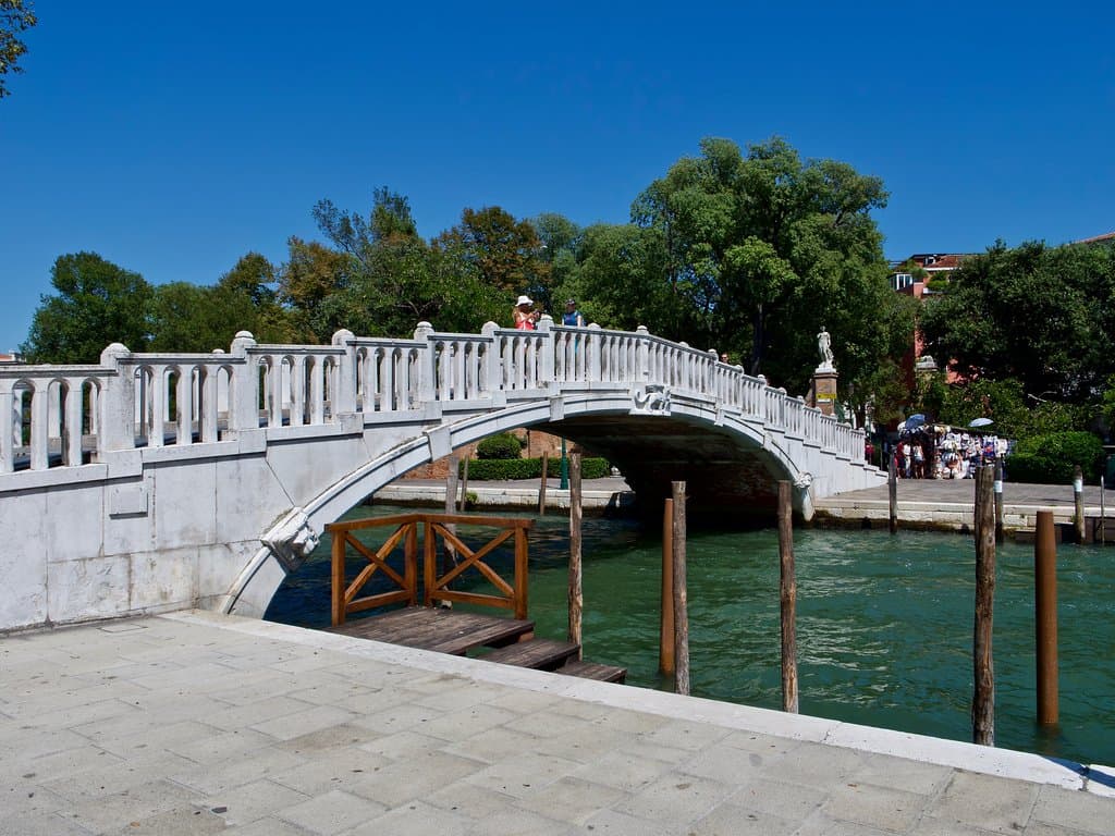 Pont pour aller au jardin