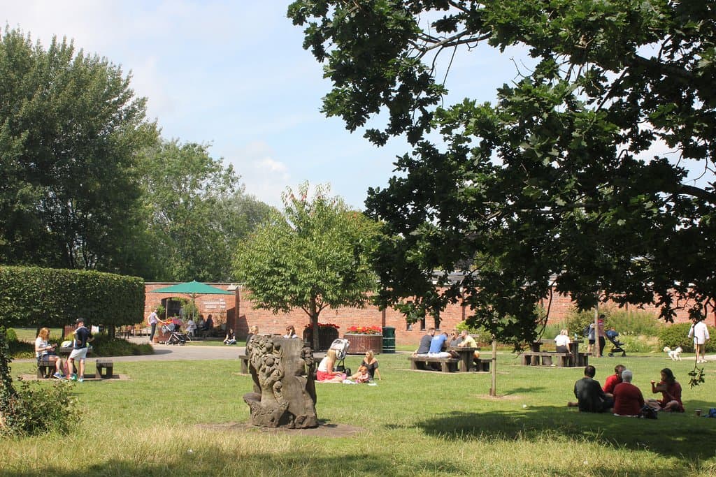 Orchard Lawn, Bute Park.
Find the Education Centre, Plant Shop and Secret Garden Café here.
