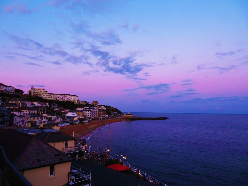 Sunset over Ventnor Bay