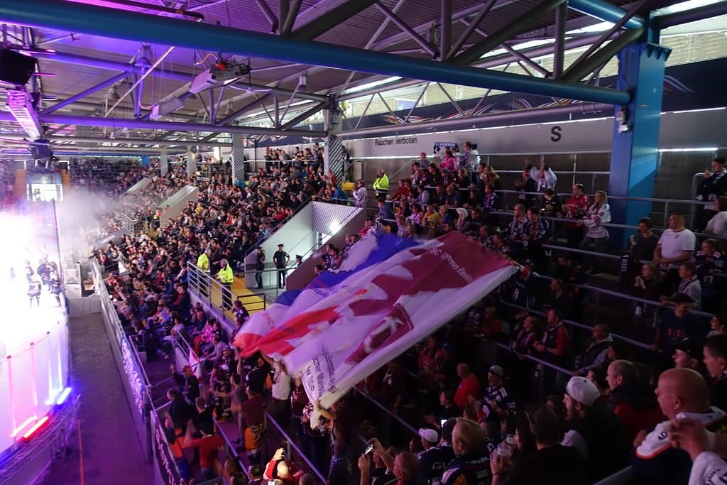 Преформанс от болельщиков берлинского Айсберена