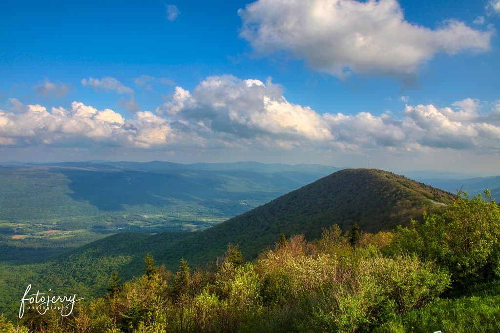 View from top of Mt Equinox