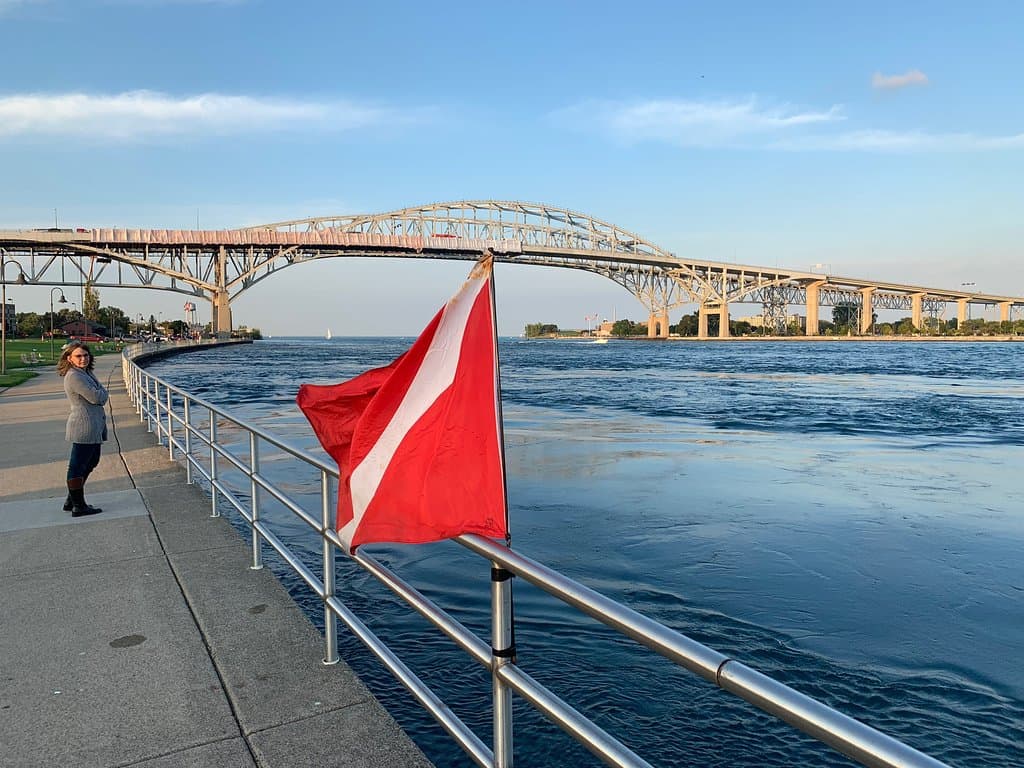 St. Clair River Boardwalk Port Huron Michigan