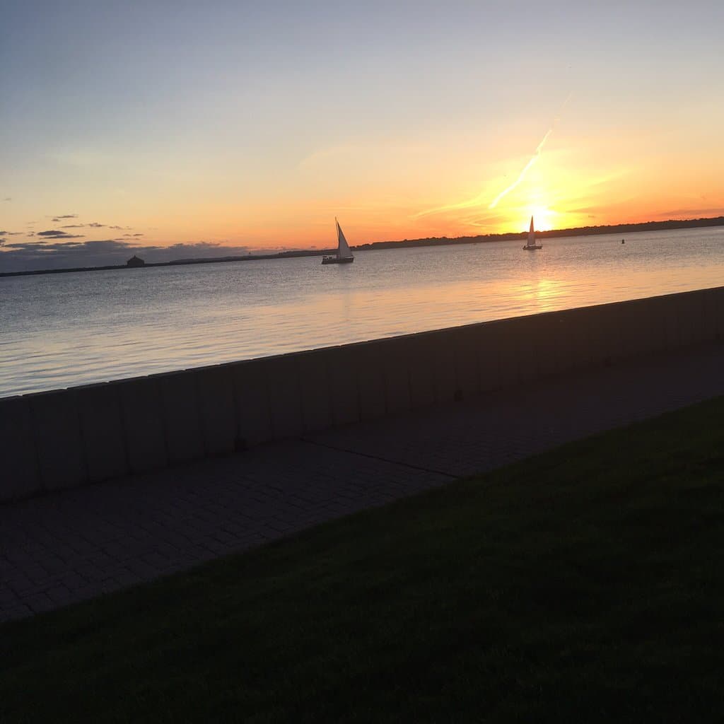Sunset Lake Erie