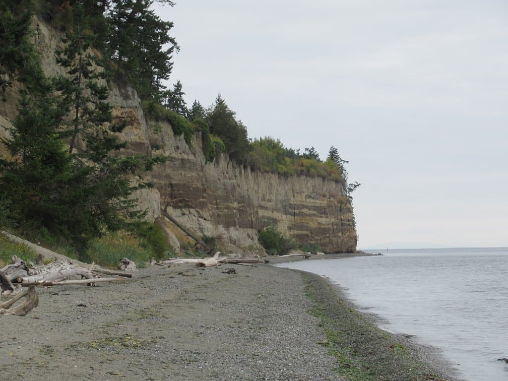 Looking down the beach...
