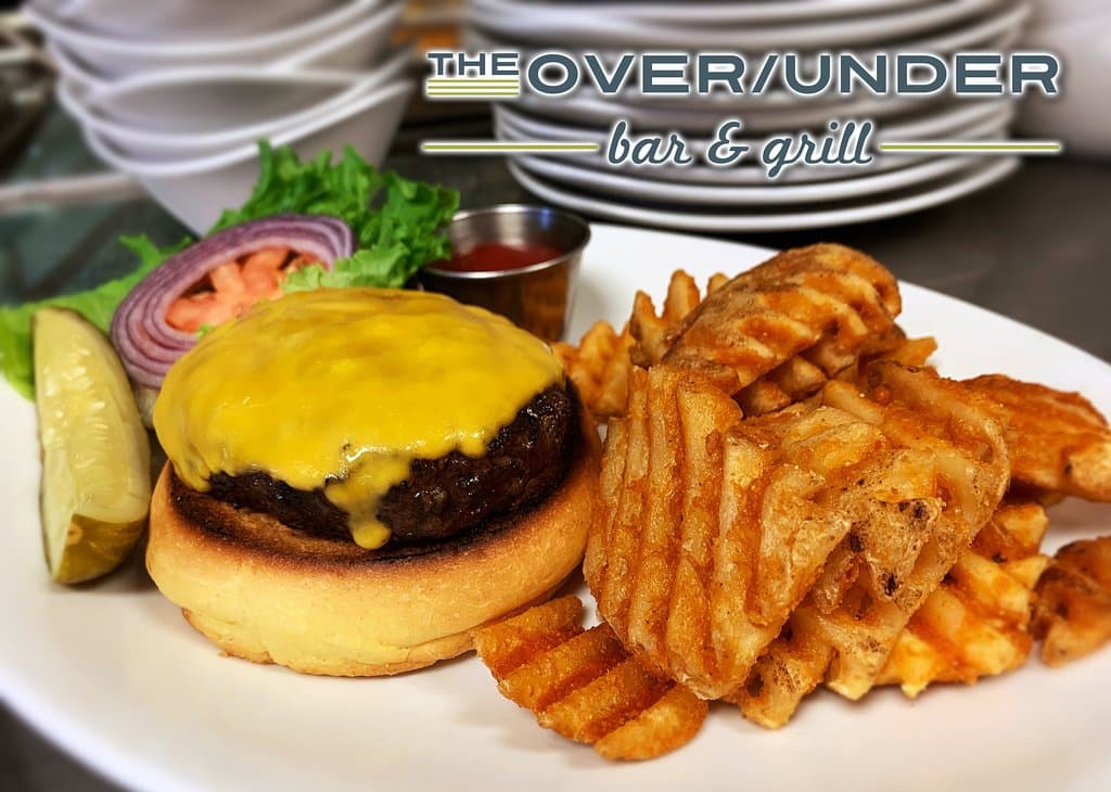 The Over/Under Bar & Grill's Black Angus Burger