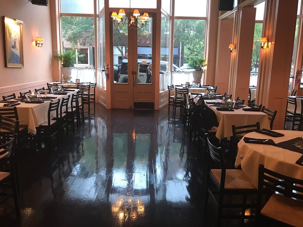 Setup for rehearsal dinner