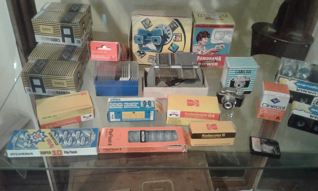 Last century's camera equipment and an old viewmaster