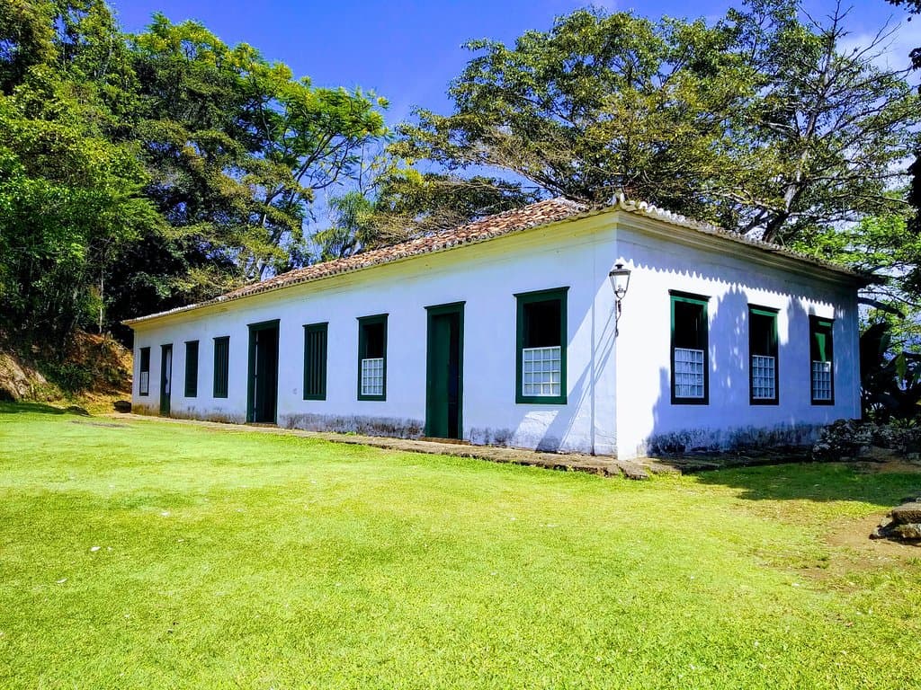 Vista do abrigo do forte, hoje museu.