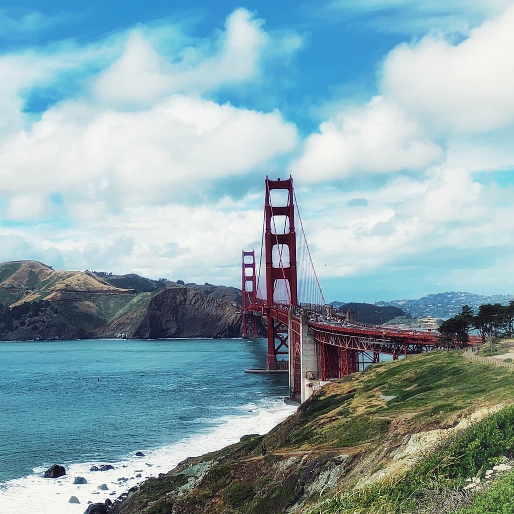 Beautiful Golden Gate bridge in San Francisco
