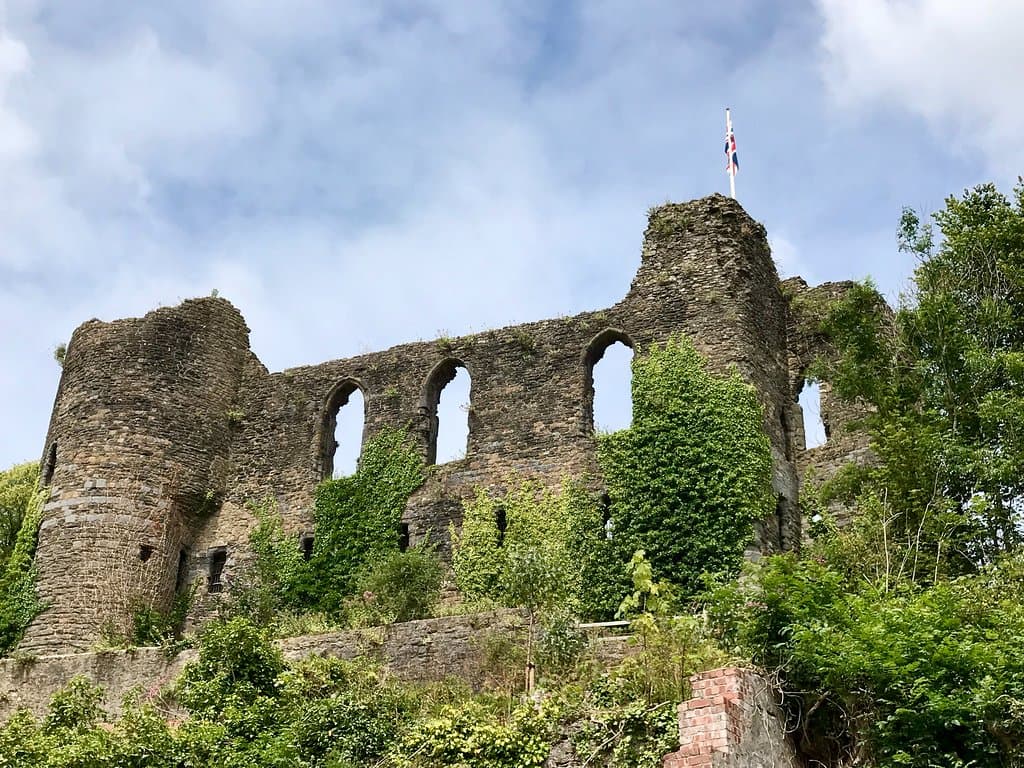 Castle ruins - view taken from outside the walls