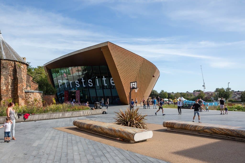 Firstsite’s curved building, designed by Rafael Vinoly, creates an environment like no other. Photo by Jayne Lloyd