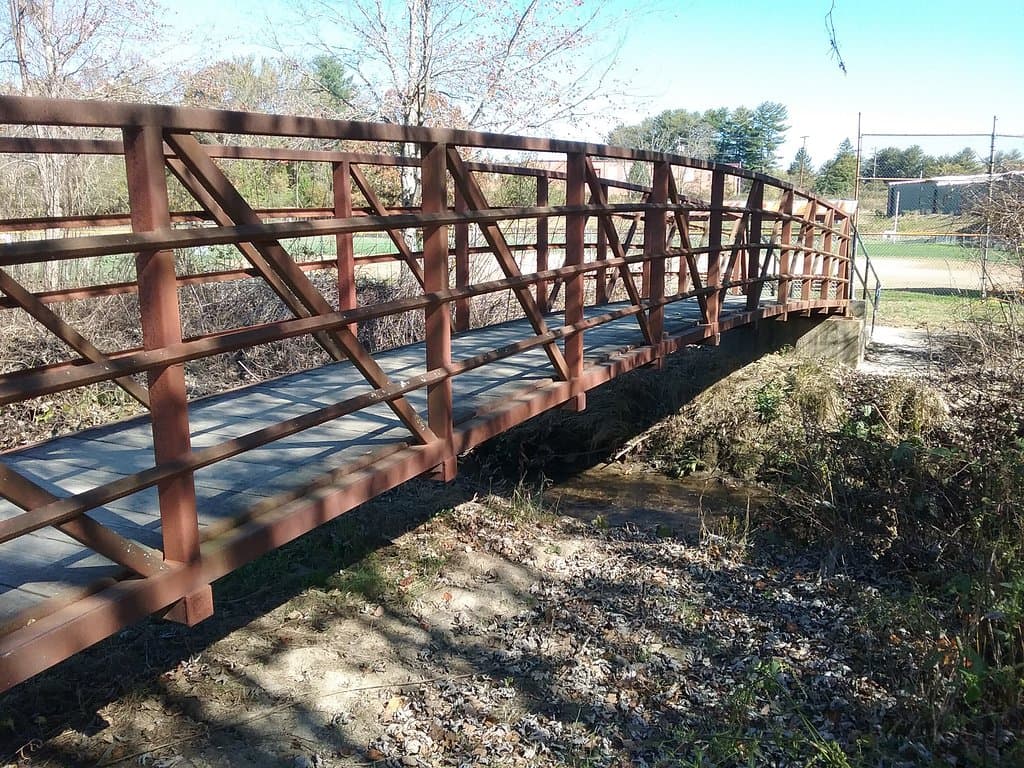 Bridge along walking trail