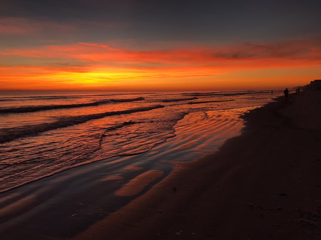 November sunrise Flagler beach.