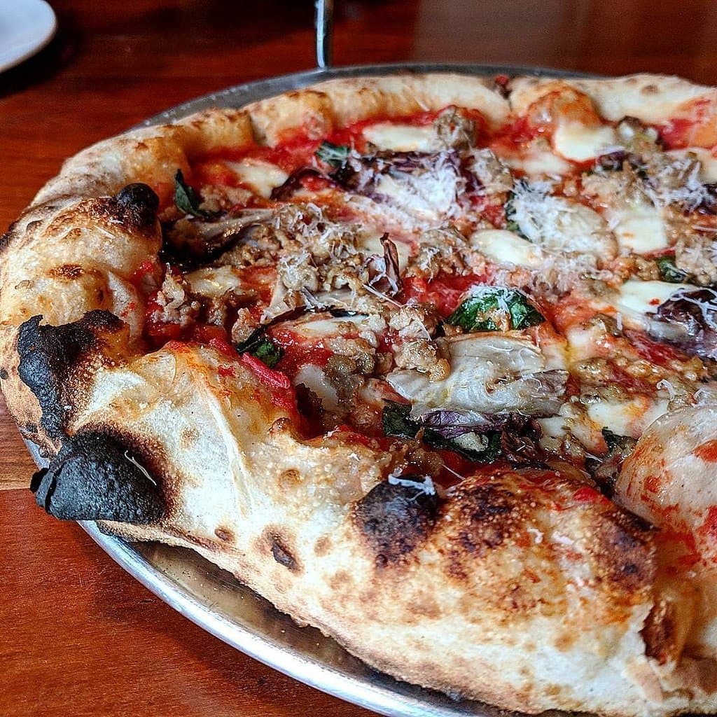 Wood fired pizzas are our specialty!