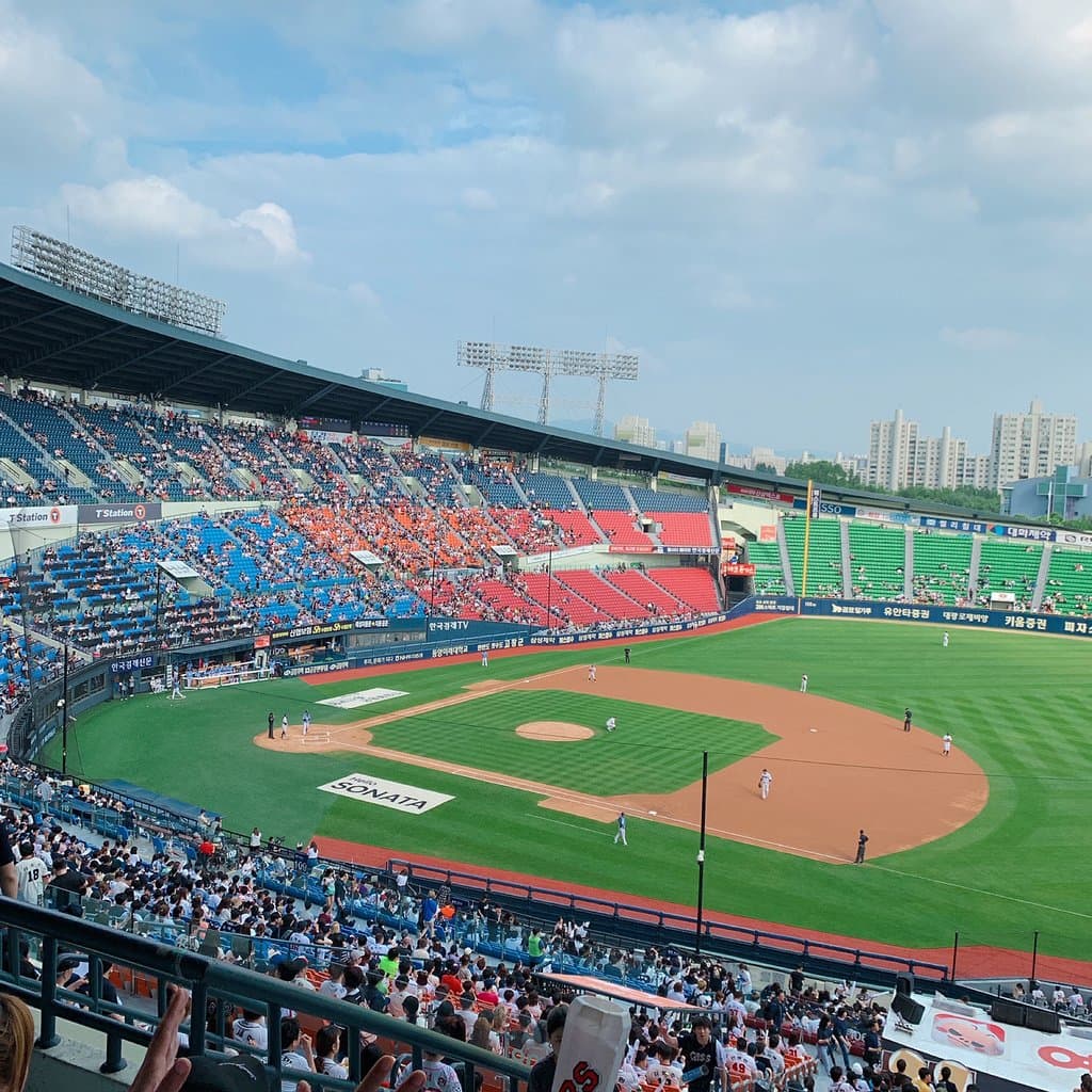 Jamsil baseball stadium in Seoul