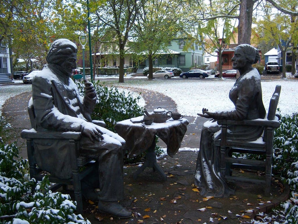 Anthony and Douglas statue