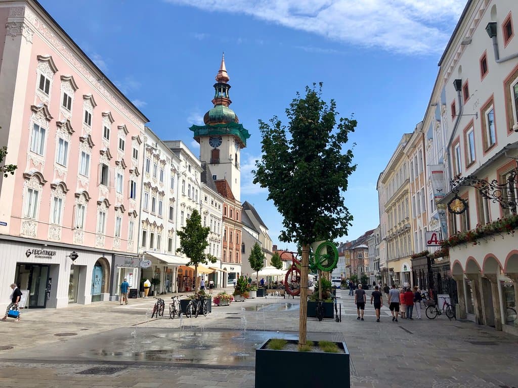 view towards west