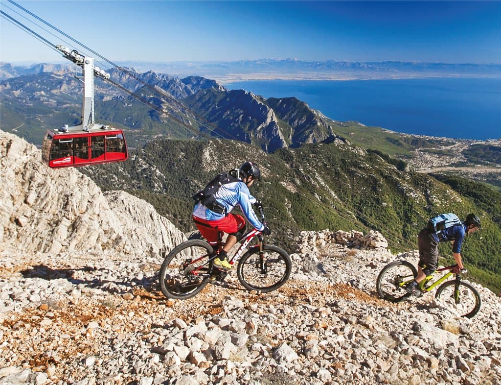 Embrace sky at Olympos Teleferik 2365 m. with Olympos Cable Car.