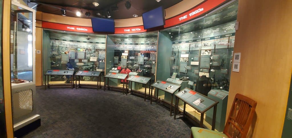Display from the 1960s, 70s, and 80s