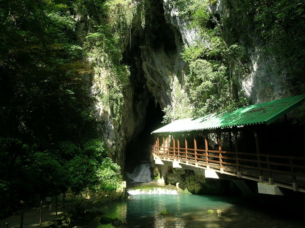 秋芳洞正面入口（Akiyoshido cave front entrance）