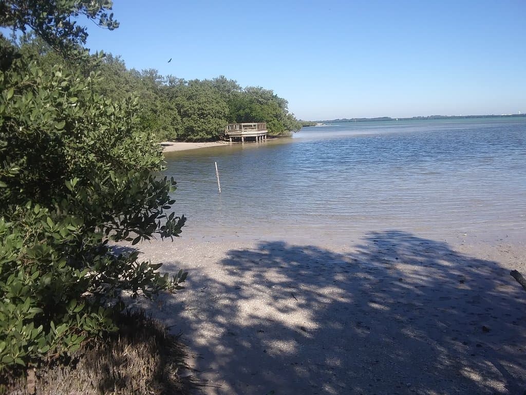 A view back to one of the bayside lookouts
