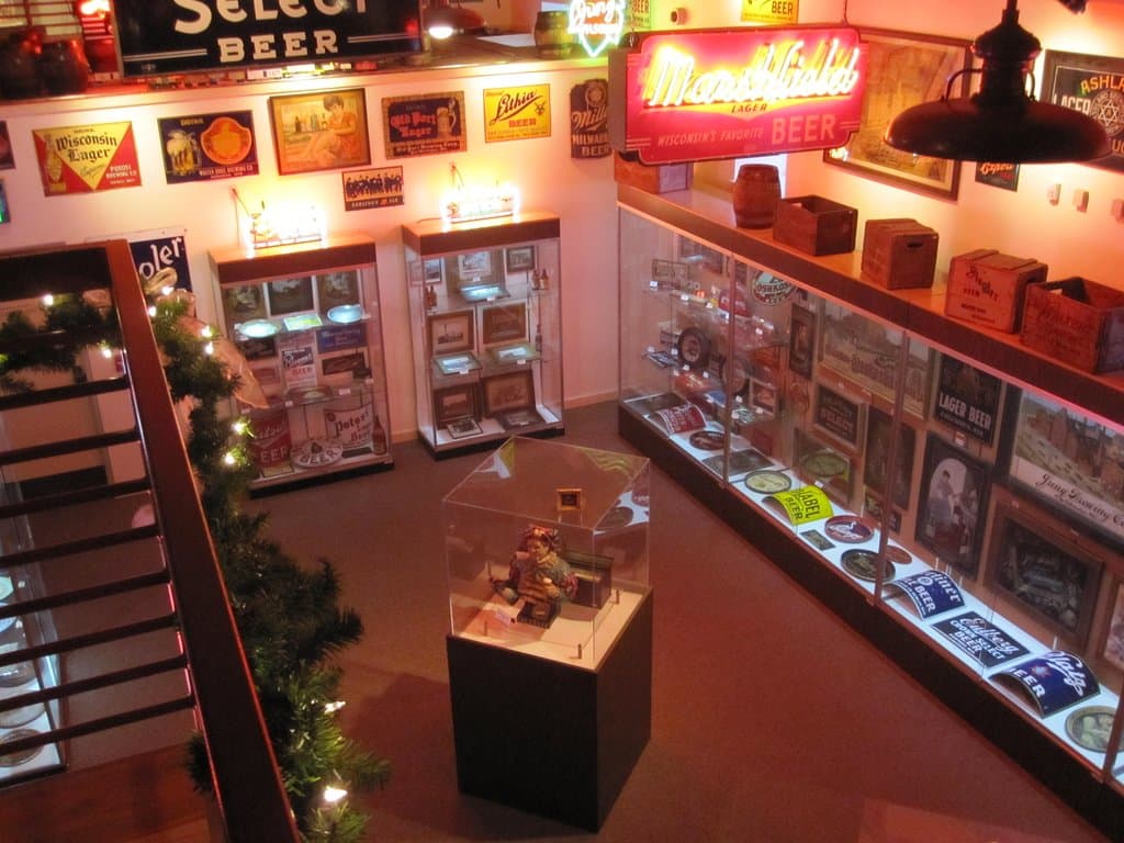 National Brewery Museum view of the Great Room from the 3rd floor staircase.