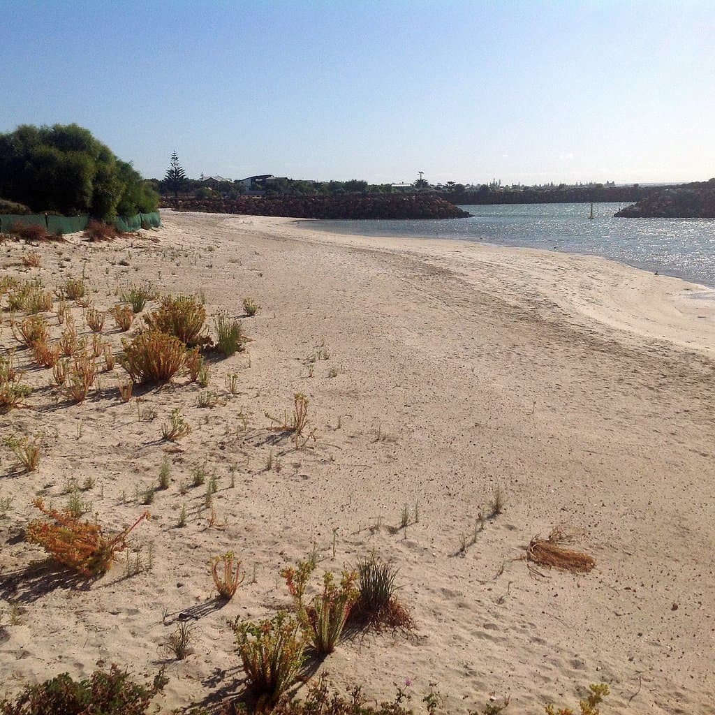 Lagoon Beach near the Port Geographe Marina