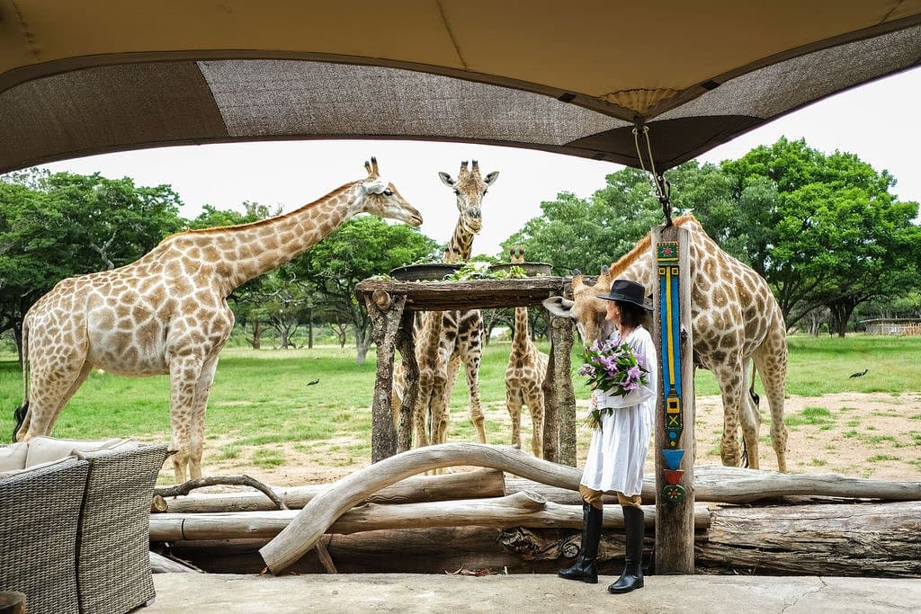 Roxy checking up on her spotty family. 