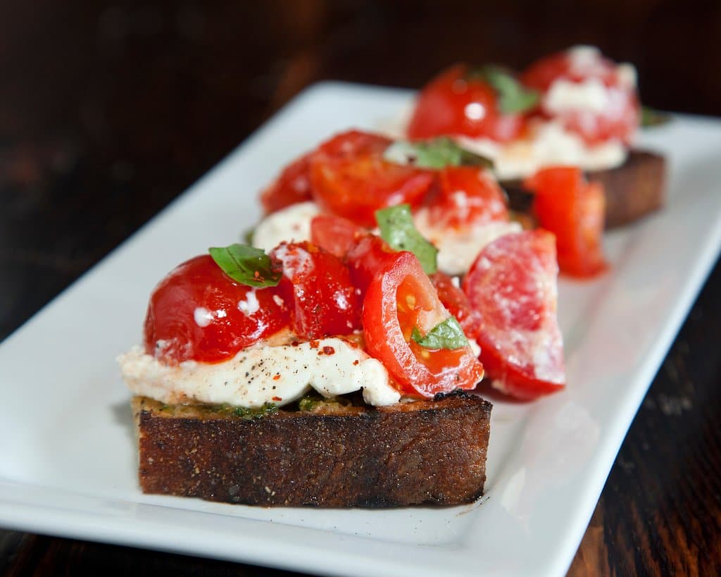 Bruschetta - marinated tomato | burrata | pesto