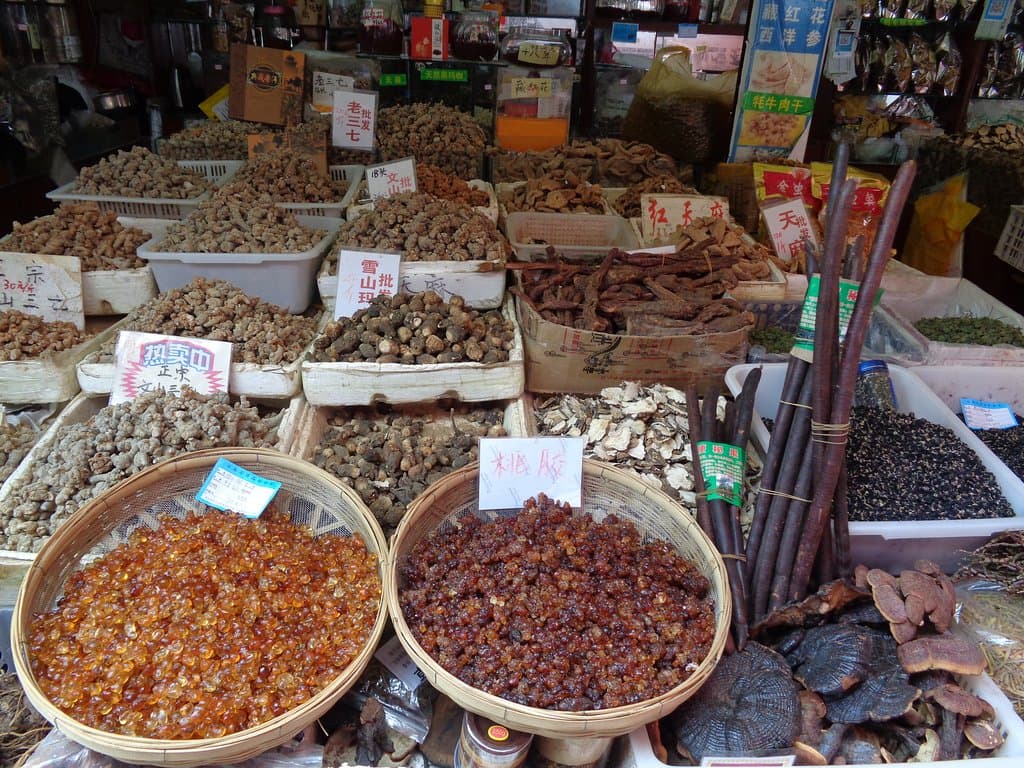 Dayan market (old town Lijiang) mushrooms