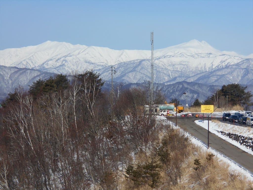 白山がくっきり見えました