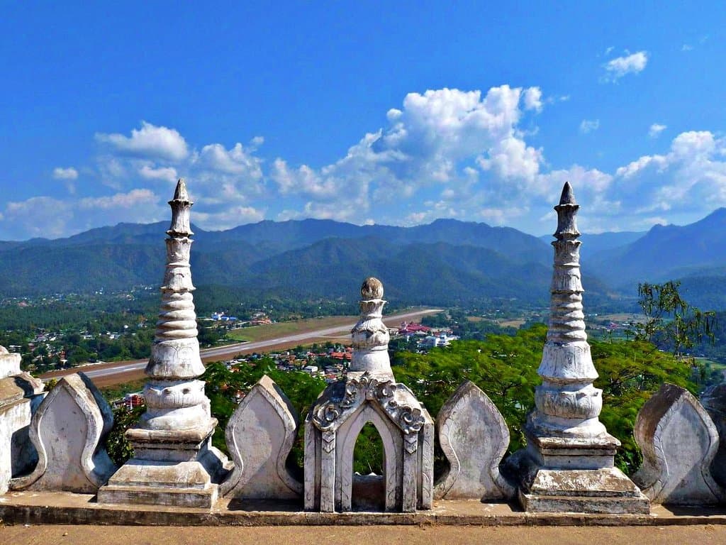 Wat Phra That Doi Kong Mu Buddhist temple, view😍