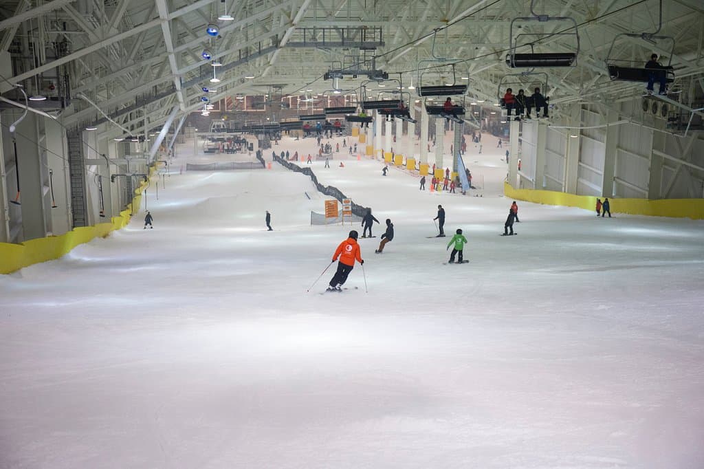 Real, carvable snow just 11 miles from Times Square.