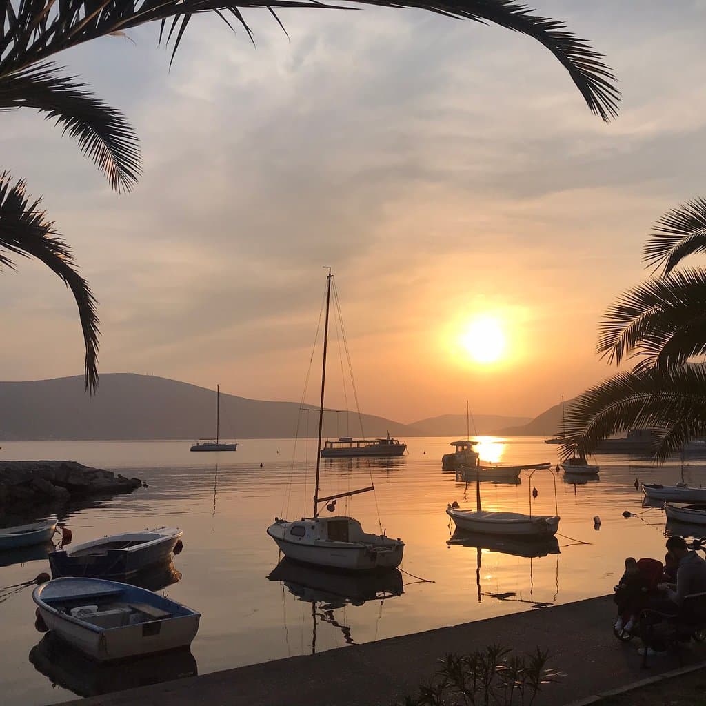 Sunset in Tivat