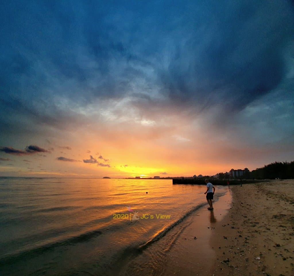 Sunset at Port Dickson.