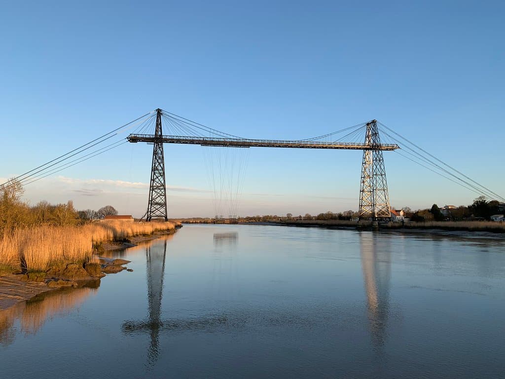 Le Pont Transbordeur et sa nacelle en février 2020 ©JC/CARO