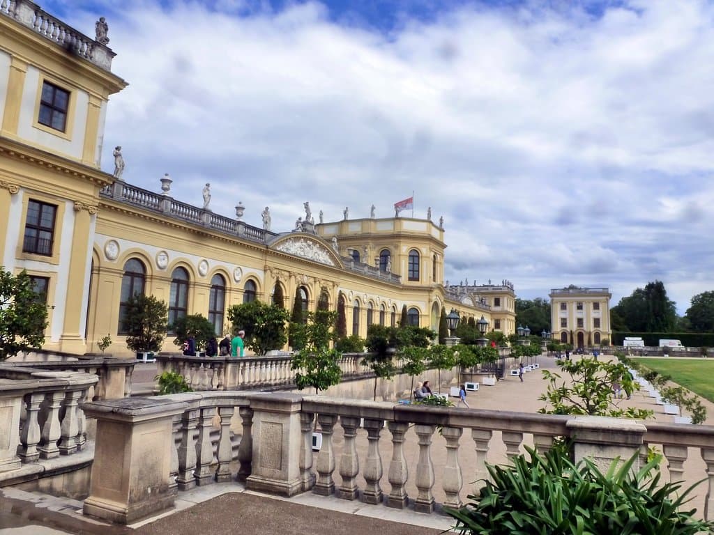 Blick auf die Orangerie......