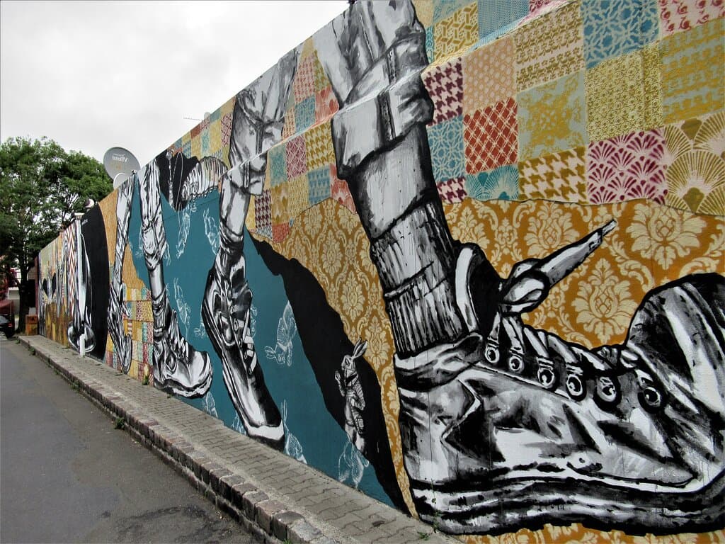 Détail de la fresque