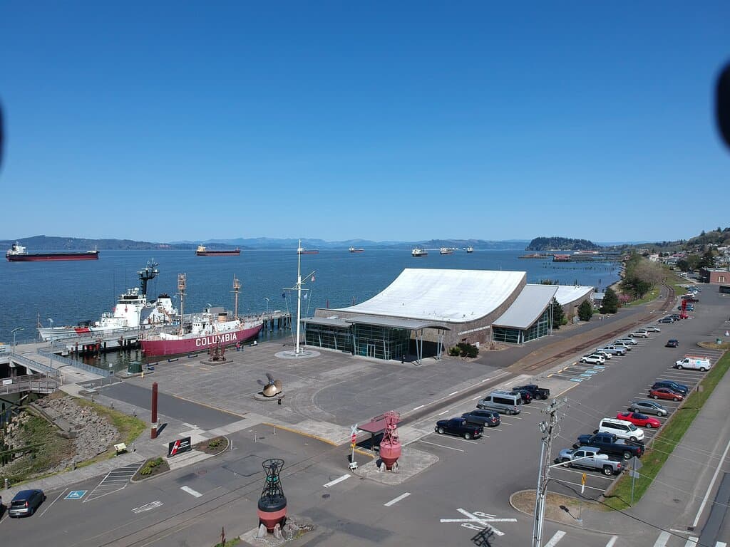 The Columbia River Maritime Museum, located on the water in beautiful downtown Astoria, Oregon.