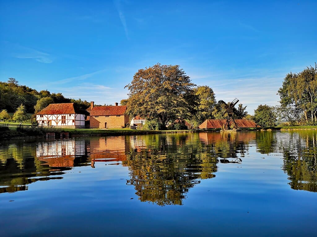 Overlooking the mill pond