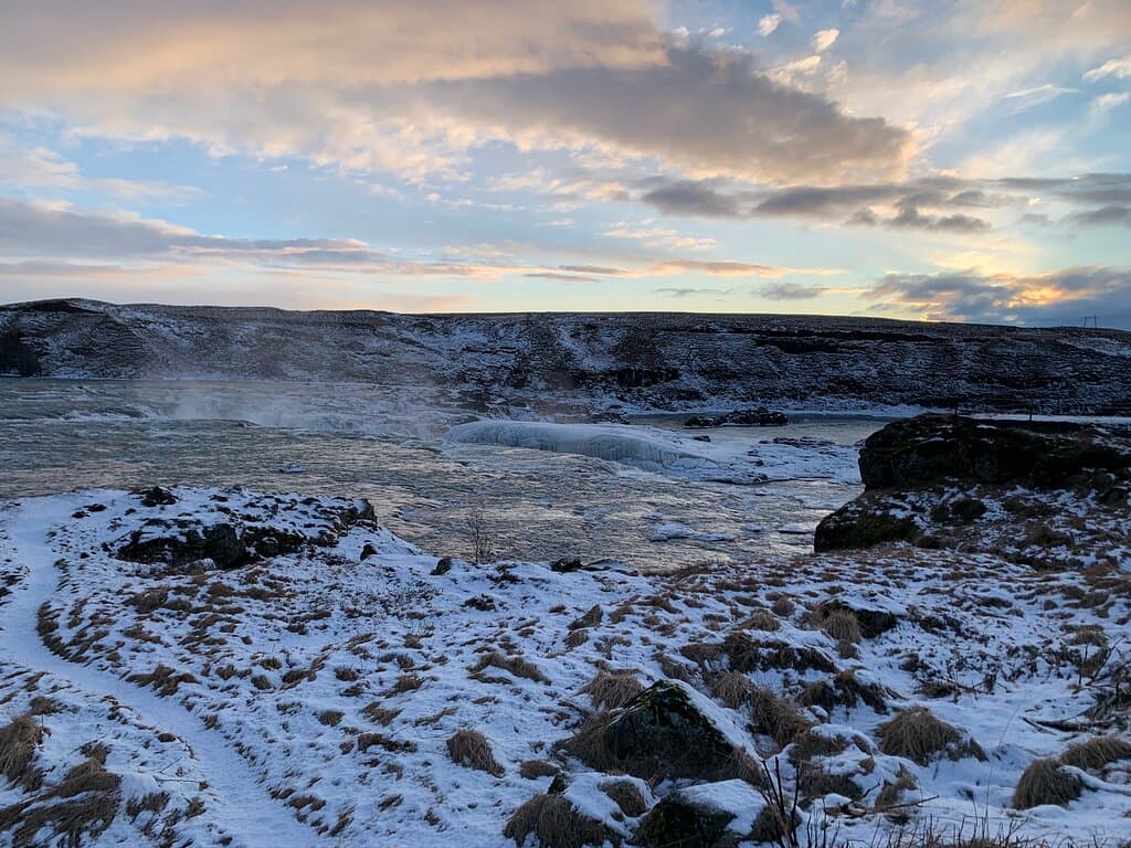 Urriðafoss  (Februar 2020, morgens)