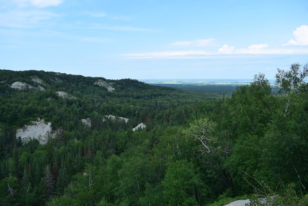 Looking east down Bald Hill, away from the escarpment. 